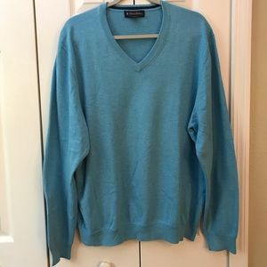 Brooks Brothers Supima Cotton V-Neck Sweater • XL
